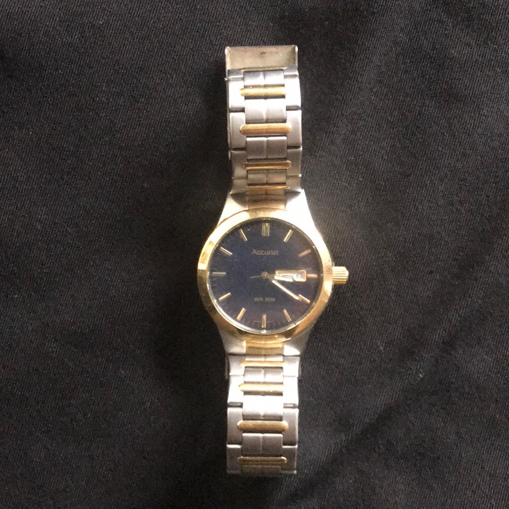 Accurist 50mm blue face watch